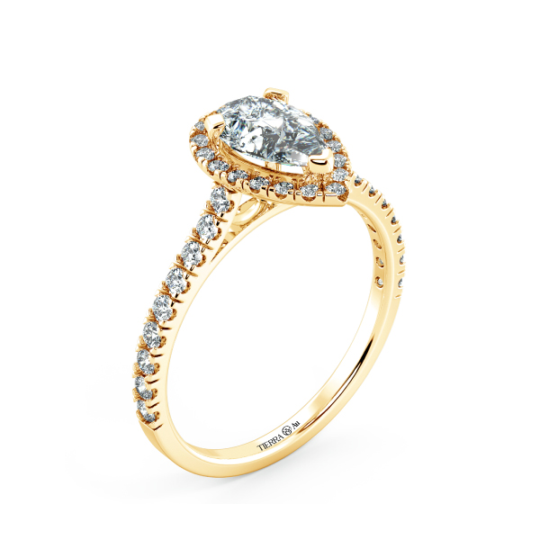 Nhẫn đính hôn Halo đai tấm NCH8301 4